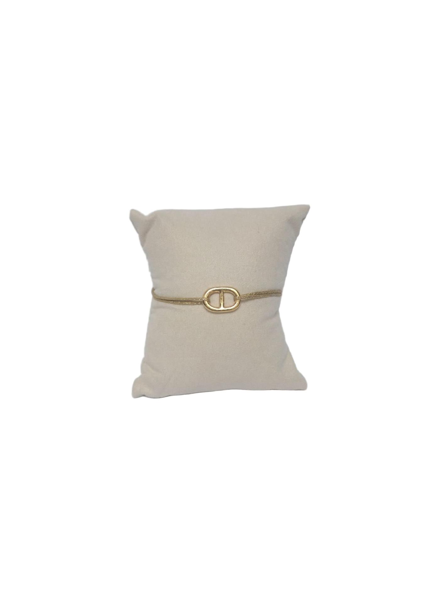 Bracelet cordon maille marine