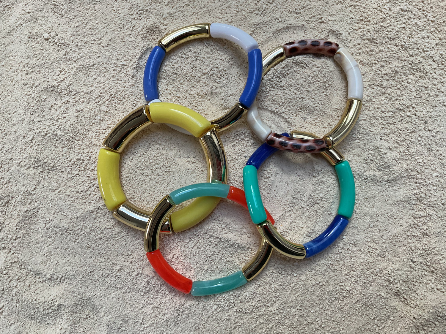 Bracelets tubes acryliques